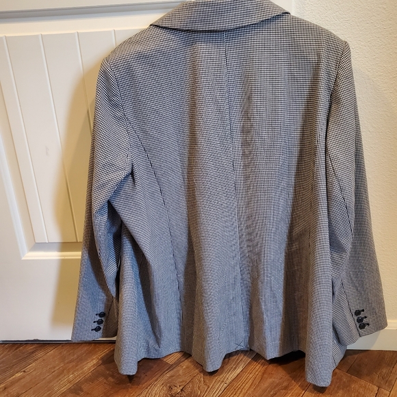 Lane Bryant blazer gingham pattern size 24 - Picture 2 of 5